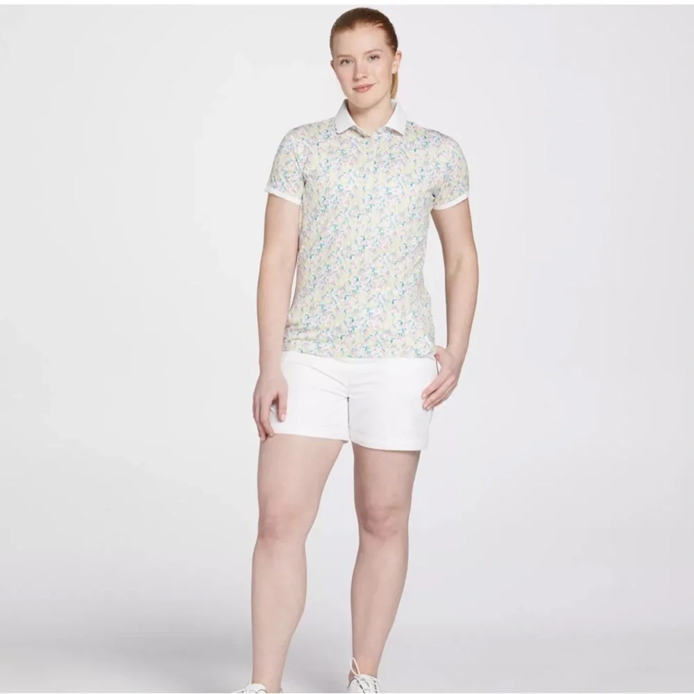 Walter Hagen Scallop Hem Golf Polo Women’s Medium UPF 50+ NWT - Picture 2 of 8